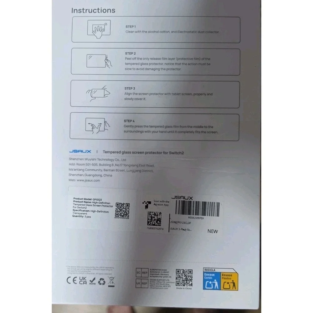 JSAUX tempered glass